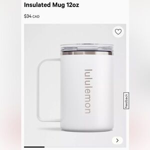 2/$40 - Lululemon insulated cup (12oz)